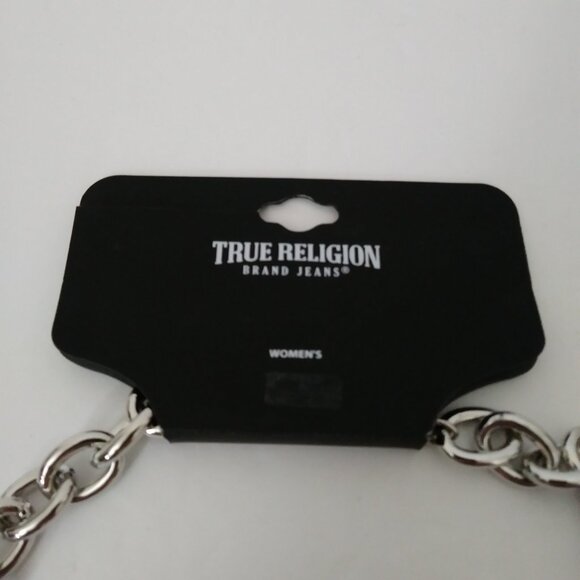 True Religion Horseshoe Two Tone Chain Link Necklace - Picture 5 of 9